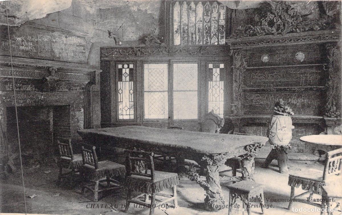 Cartes Postales: Tarjeta Postal Castillo de Mello Oise Comedor del Ermitage Francia
