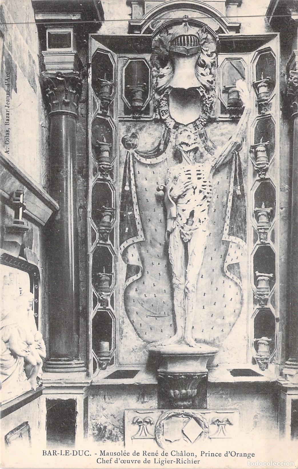 Cartes Postales: Postal de Bar-le-Duc: Mausoleo de Ren&eacute; de Chalon por Ligier Richier