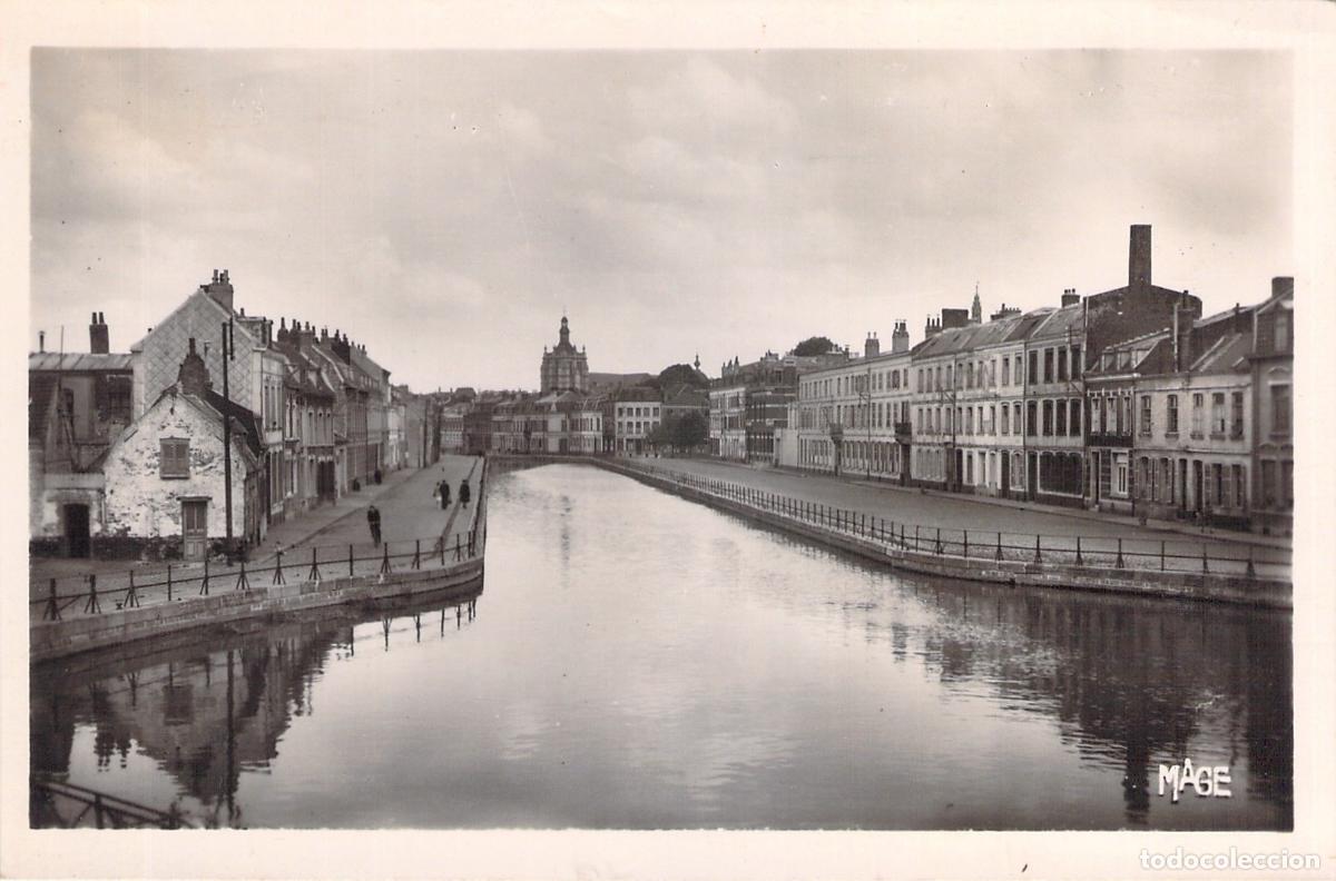 Cartes Postales: Postal de los Muelles de Douai, Francia - Vista del Canal
