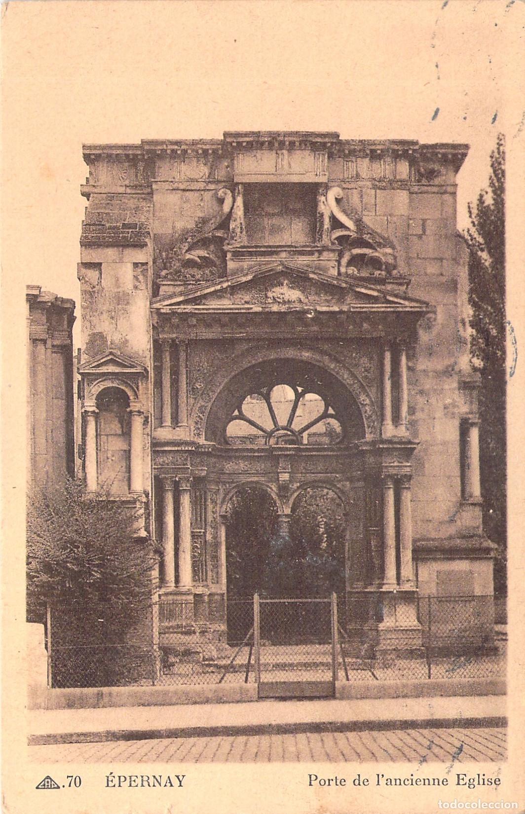 Cartes Postales: Postal de la Puerta de la Antigua Iglesia en &Eacute;pernay