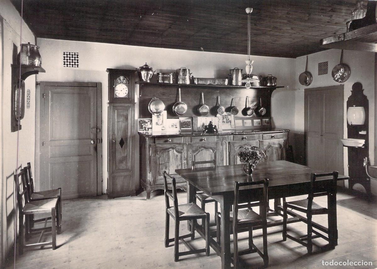Postales: Postal de la Cocina en la Casa de Georges Clemenceau, Vend&eacute;e
