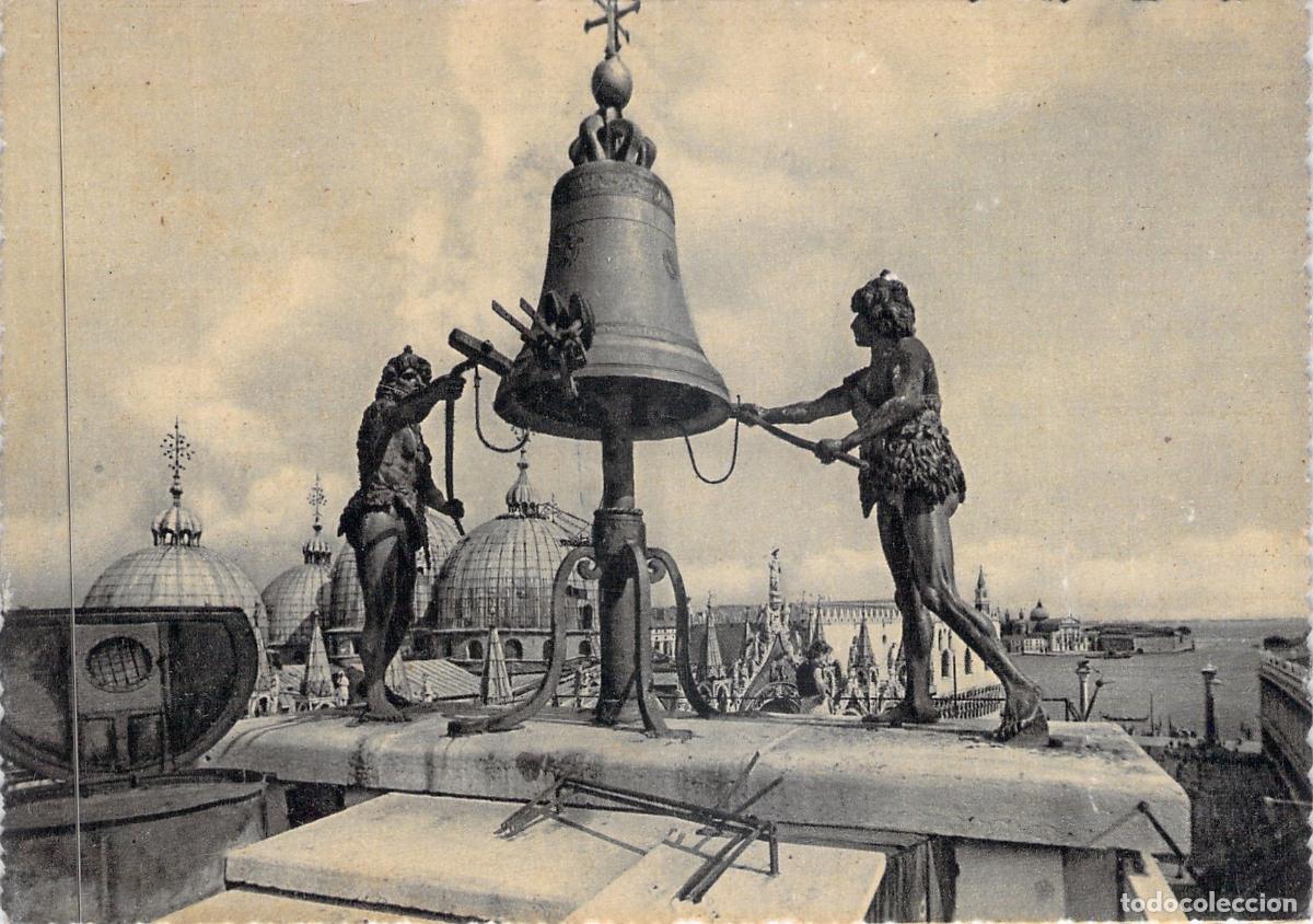 Postcards: Postal de Venecia: Los Moros y la Campana de la Torre del Reloj