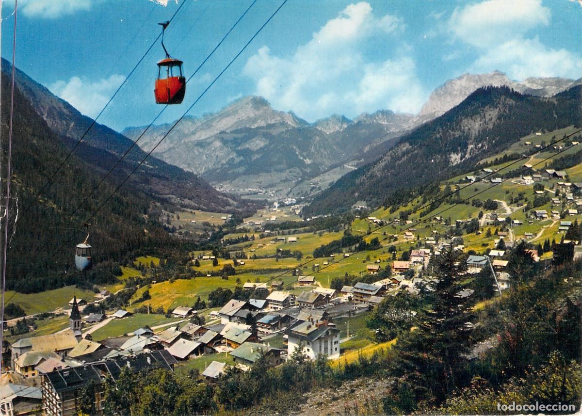 Postales: Postal de Ch&acirc;tel y el Telecabina de Super-Ch&acirc;tel, Alta Saboya