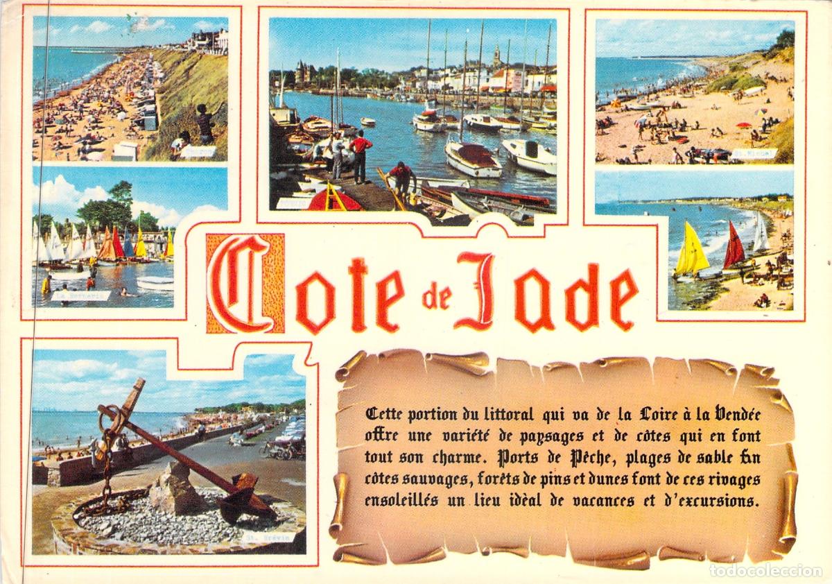 Postales: Postal Multivista de la Costa de Jade, Francia - Paisajes Costeros