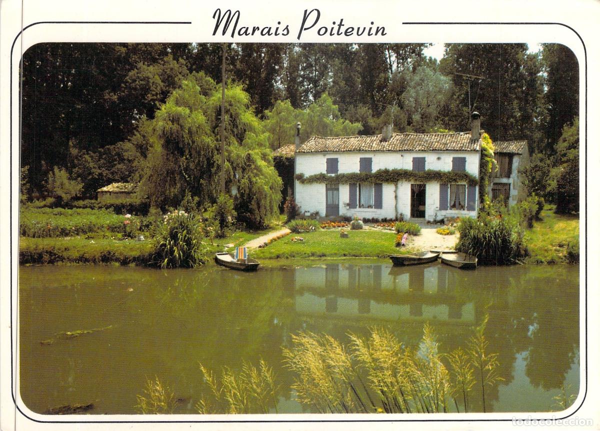 Postales: Postal Paisaje Marais Poitevin Maison Maraichine Francia
