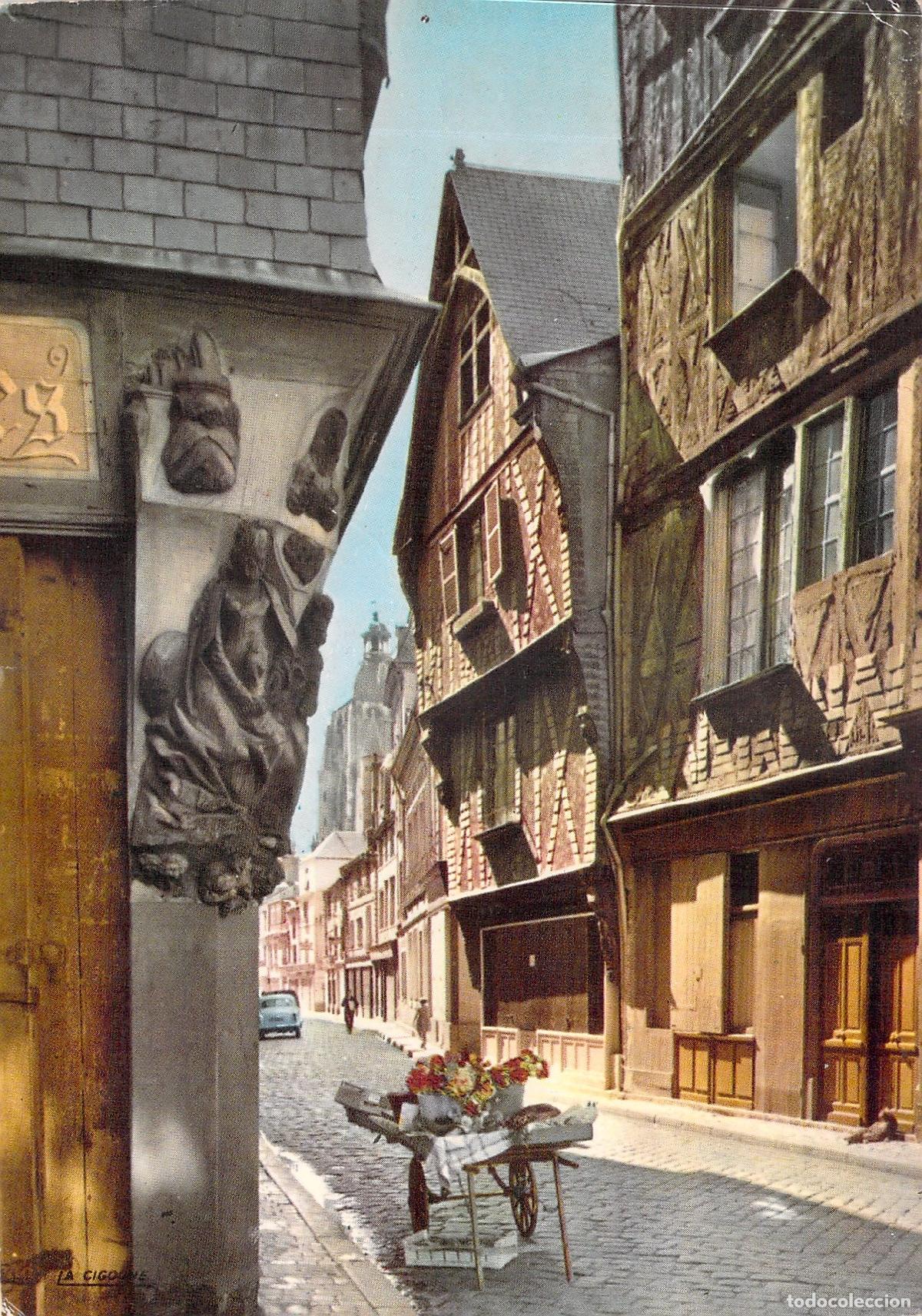 Cartes Postales: Postal de Tours - Escena del casco antiguo y casas de entramado de madera