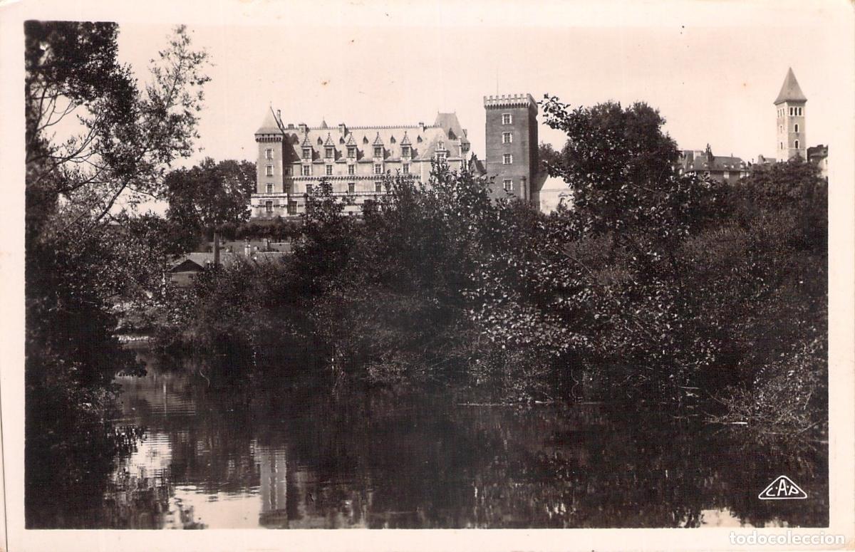 Cartes Postales: Postal del Castillo de Pau vista desde G&eacute;los Francia