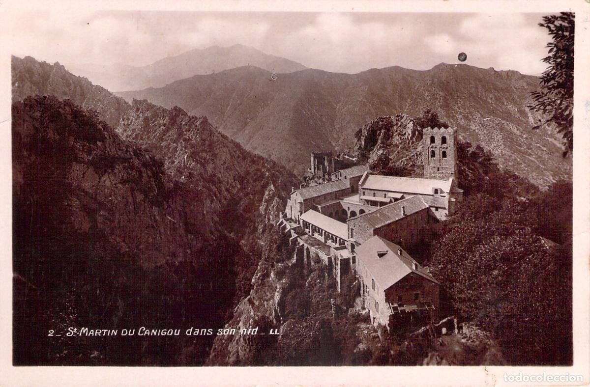 Cartes Postales: Postal de la Abad&iacute;a de San Mart&iacute;n del Canig&oacute; en los Pirineos