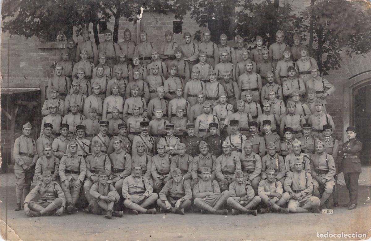 Cartes Postales: Postal Militar Francesa de Gran Retrato de Regimiento de Soldados