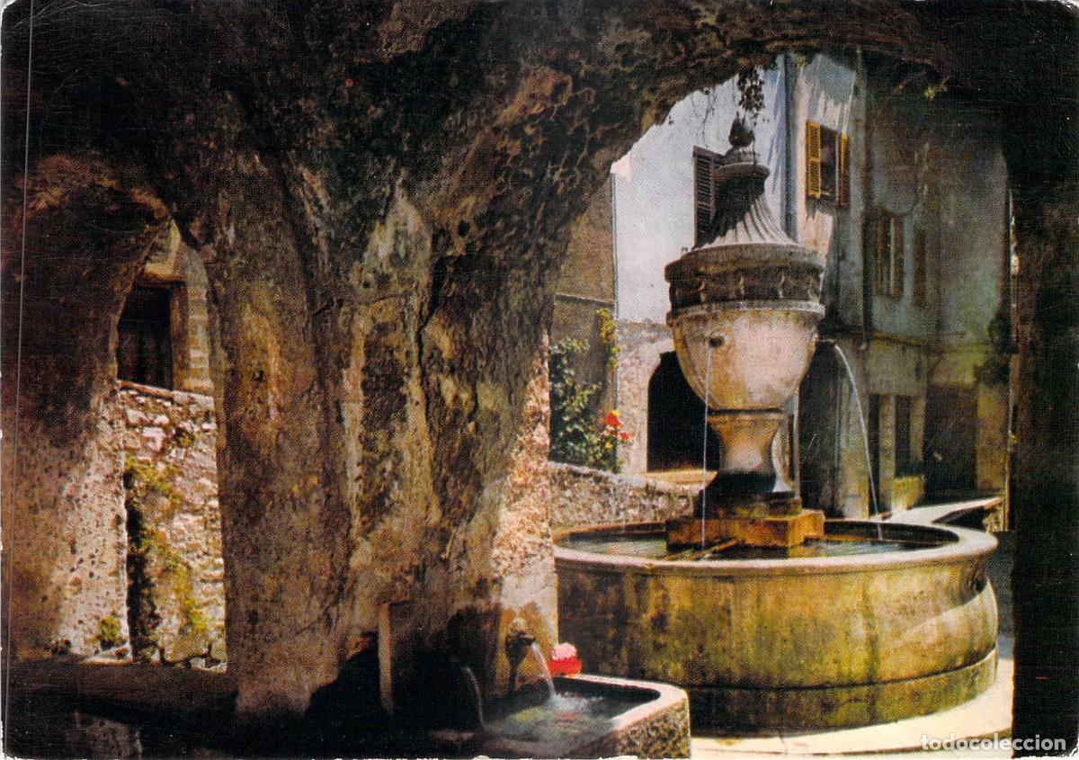Postkarten: Postal de Saint-Paul, Alpes-Mar&iacute;timos - La Fuente en Francia