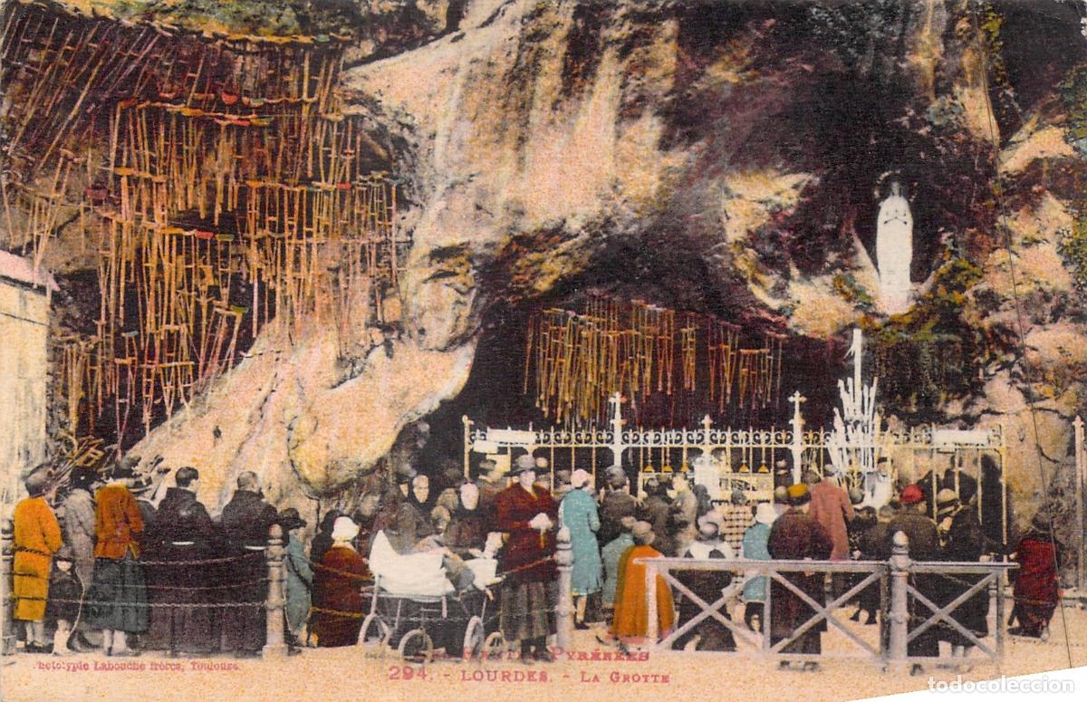 Postkarten: Postal de la Gruta de Lourdes, Francia - Santuario de Massabielle