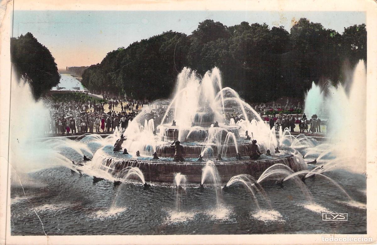 Postkarten: Postal de la Fuente de Latona en Versalles, Francia