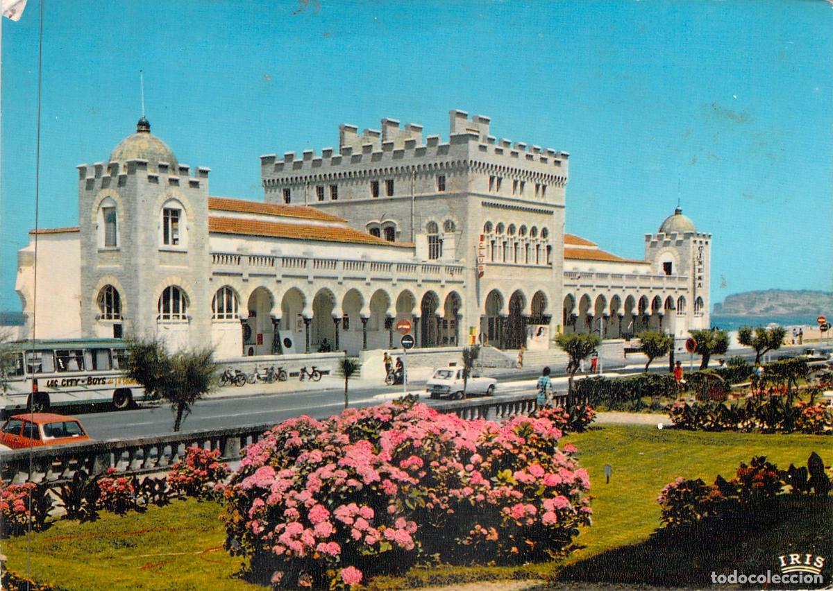 Postkarten: Postal de Hendaye, Francia - El Casino en la Frontera Franco-Espa&ntilde;ola