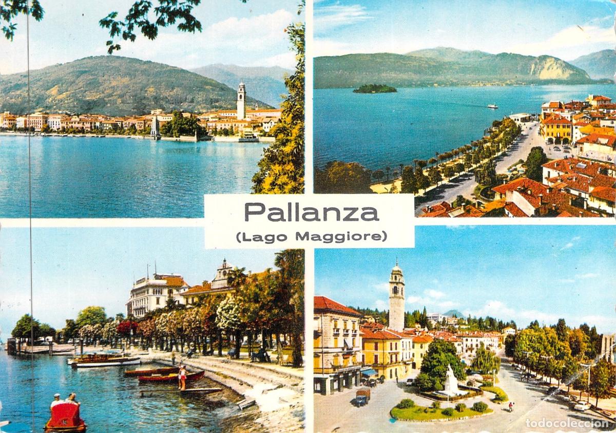 Postales: Postal de Pallanza, Lago Maggiore, Italia - Vistas M&uacute;ltiples