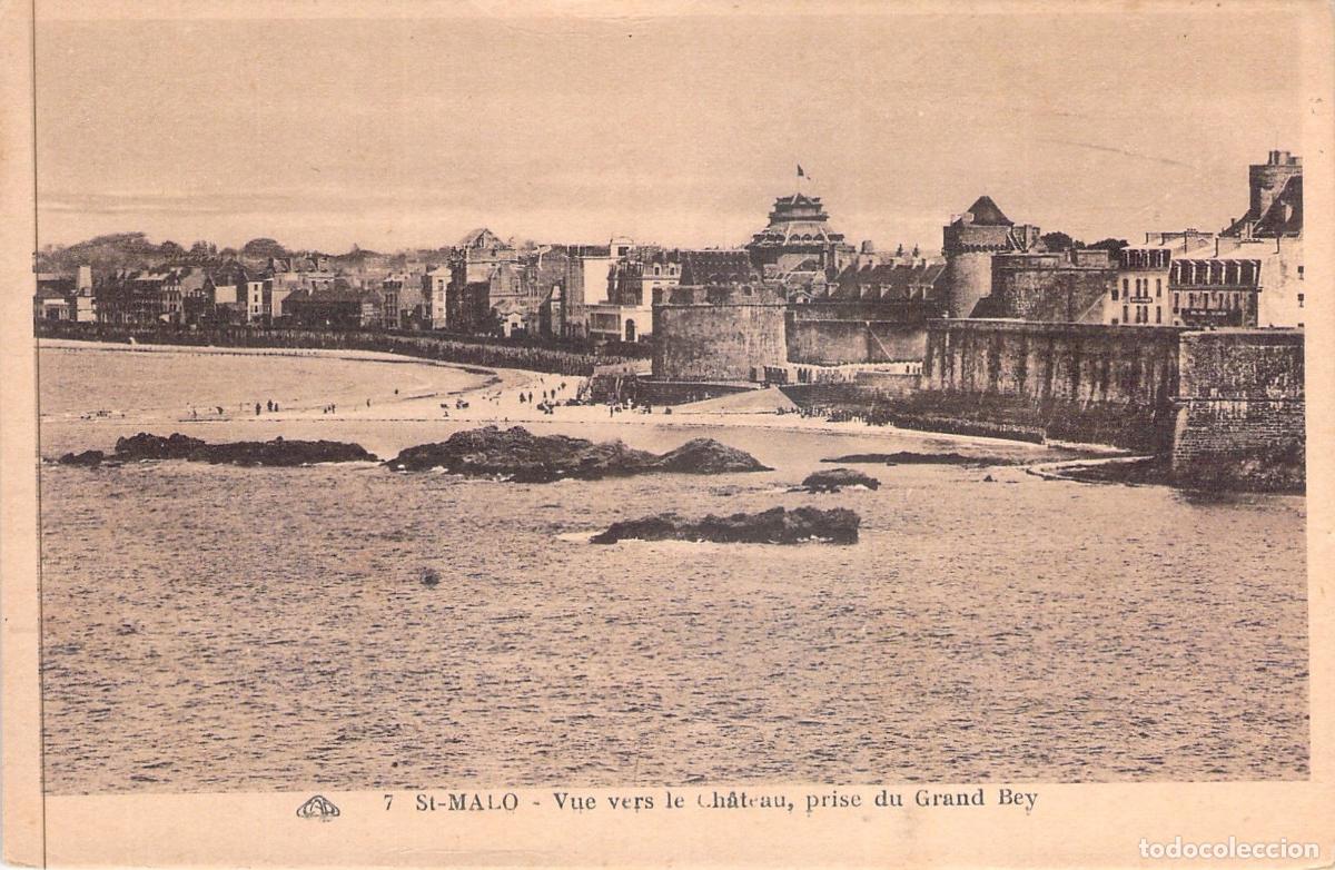Postales: Postal de Saint-Malo: Vista del Castillo desde el Grand Bey