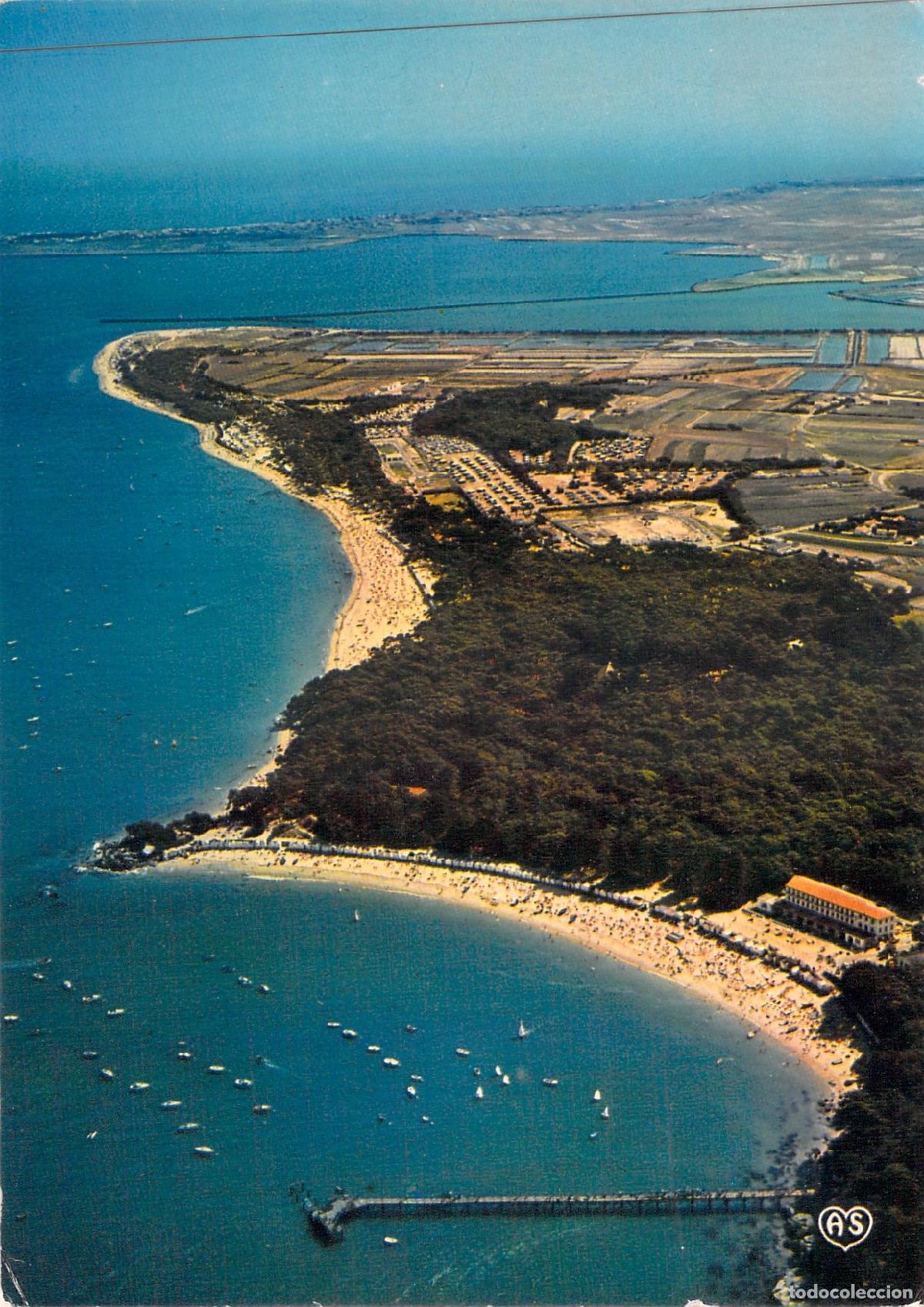Postales: Postal de la Isla de Noirmoutier, Playa de las Damas y Bosque de la Chaize