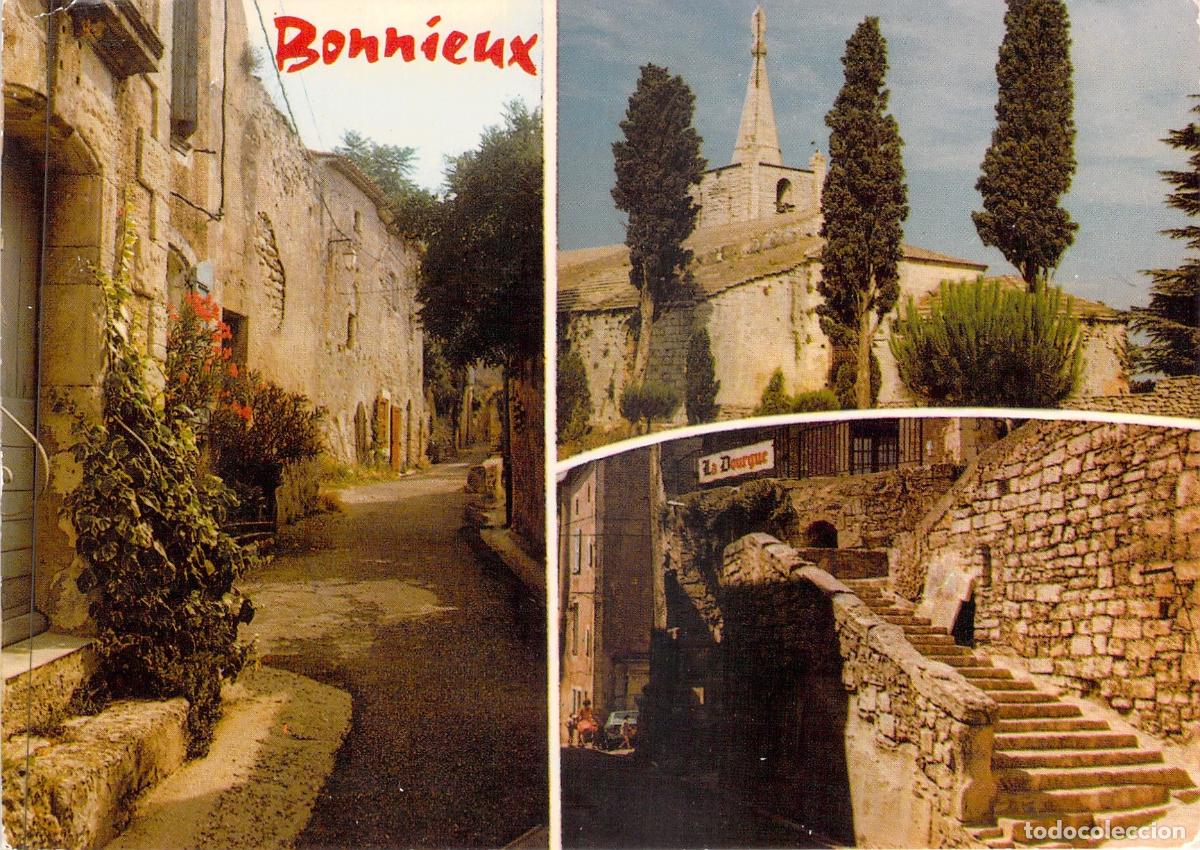 Postales: Postal de Bonnieux, Vaucluse, Francia - Vistas del Pueblo y la Iglesia