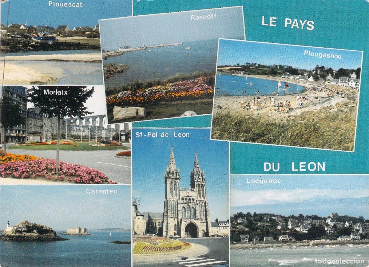 Postales: Postal Multivista de Le Pays du L&eacute;on, Breta&ntilde;a, Francia