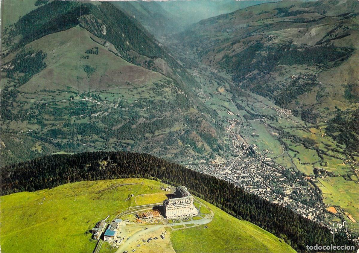 Postales: Postal de Superbagn&egrave;res y el valle de Luchon en los Pirineos