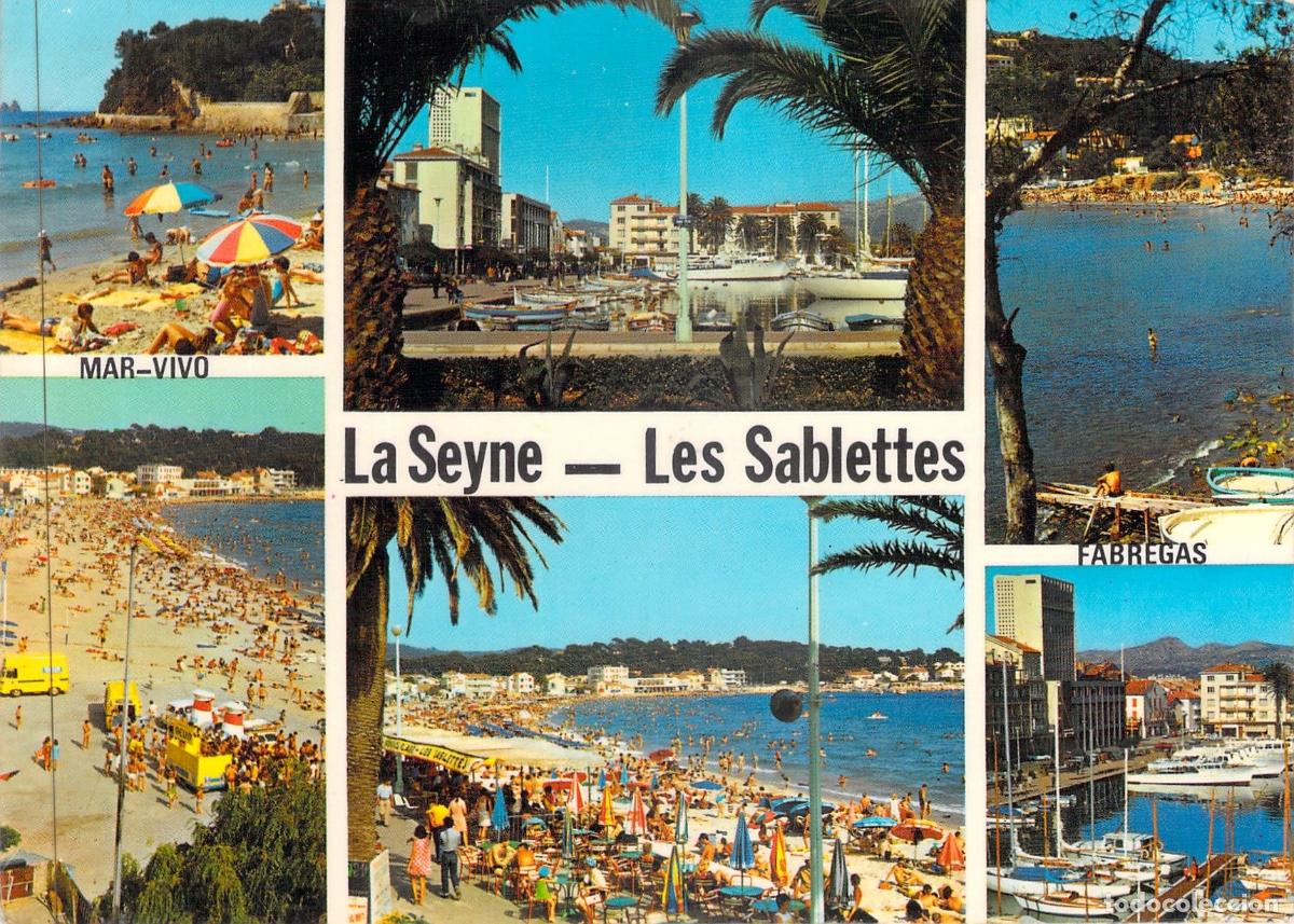 Postales: Postal de La Seyne-sur-Mer Les Sablettes Costa Azul Francia Multivista