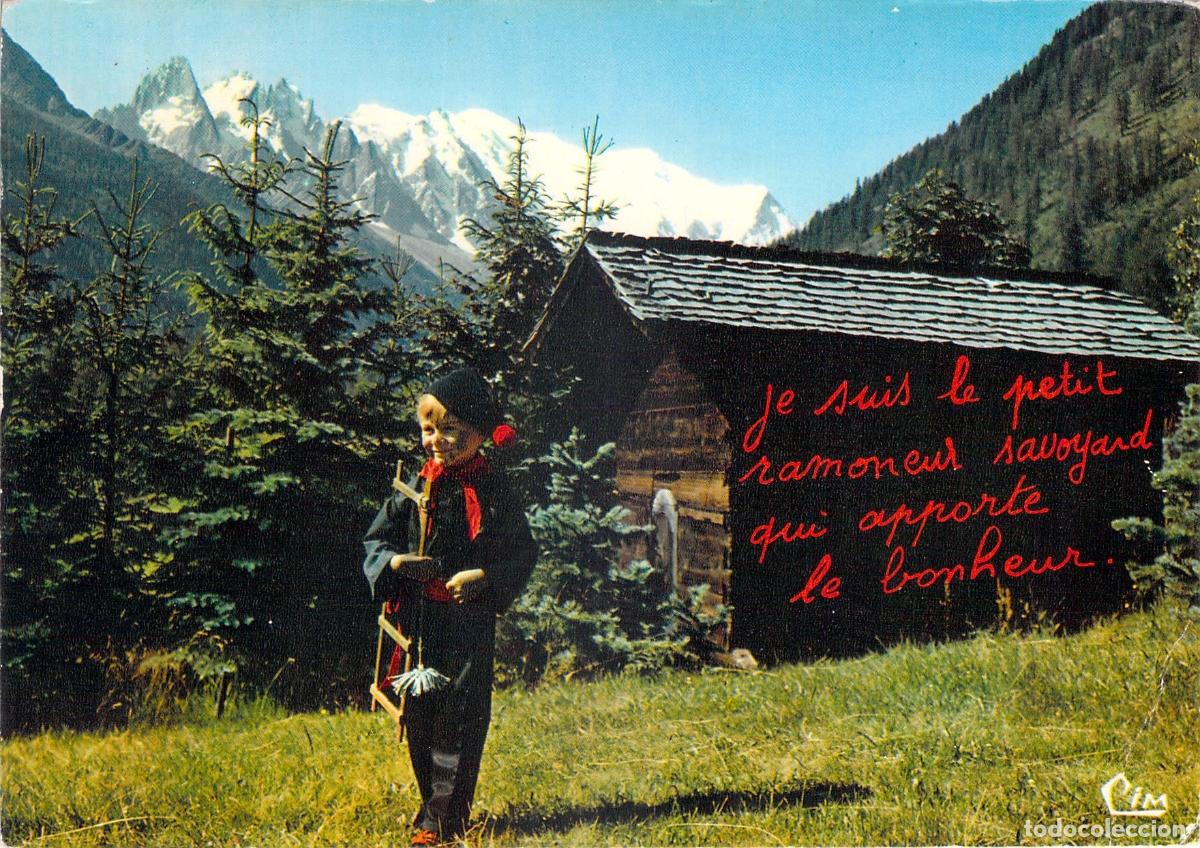 Postales: Postal de Saboya Peque&ntilde;o Deshollinador en los Alpes Franceses