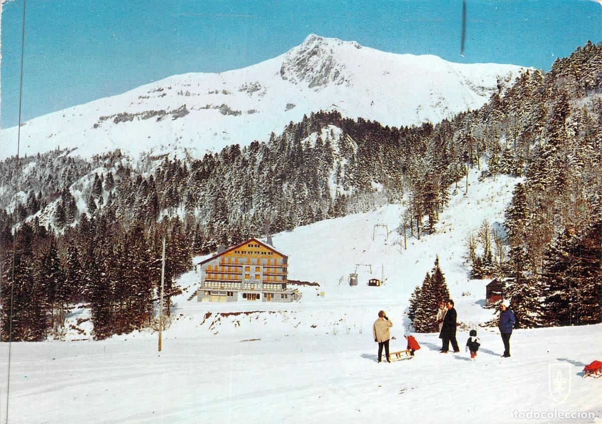 Postales: Postal de Deportes de Invierno en Auvergne, Hotel Ferrand y Puy de Sancy