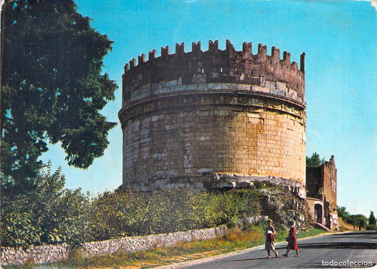 Postales: Postal de la Tumba de Cecilia Metella en Roma, Italia