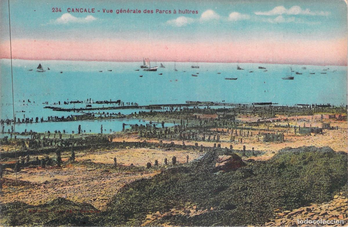 Postales: Postal de Cancale - Vista de los Parques de Ostras, Francia