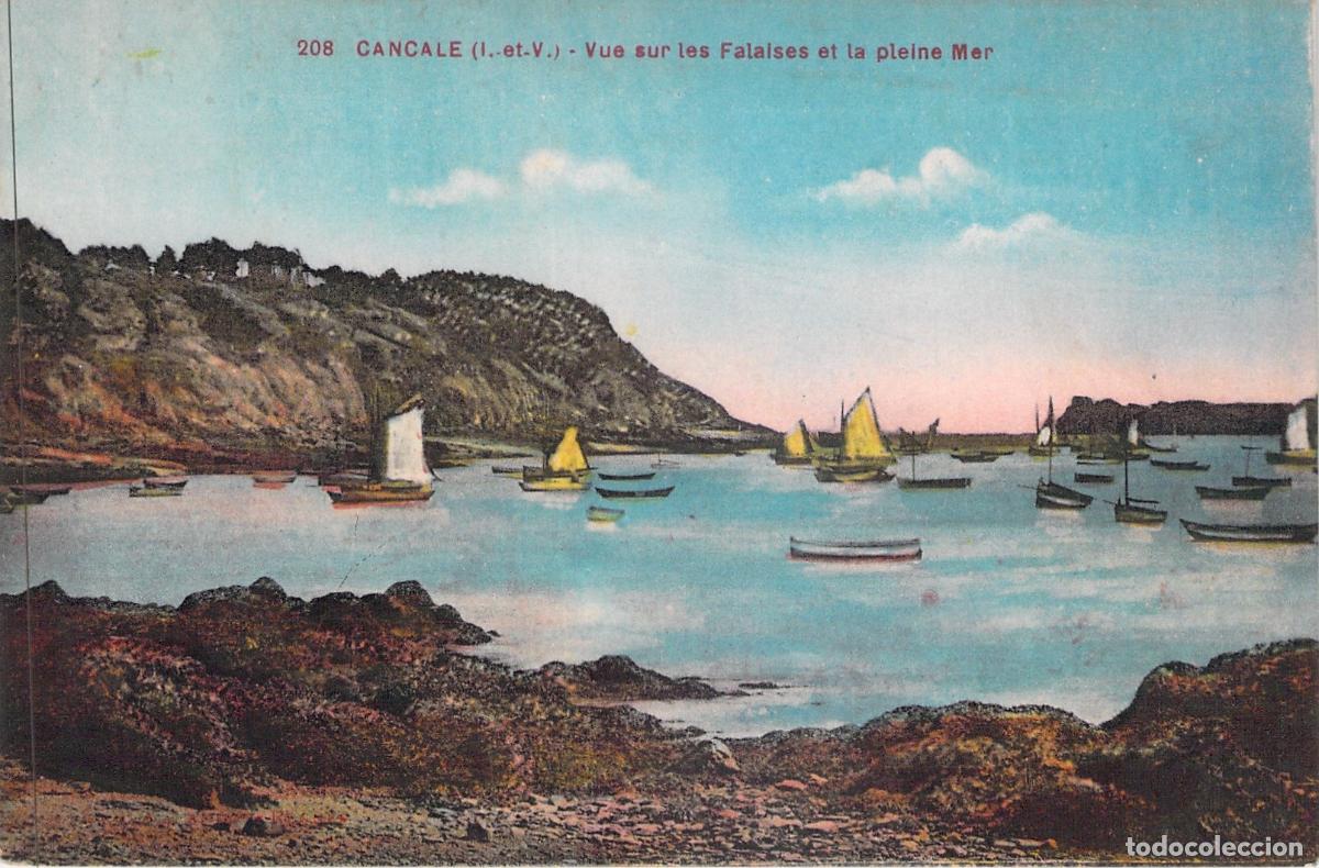 Postales: Postal de Cancale Francia Vista de los Acantilados y el Mar