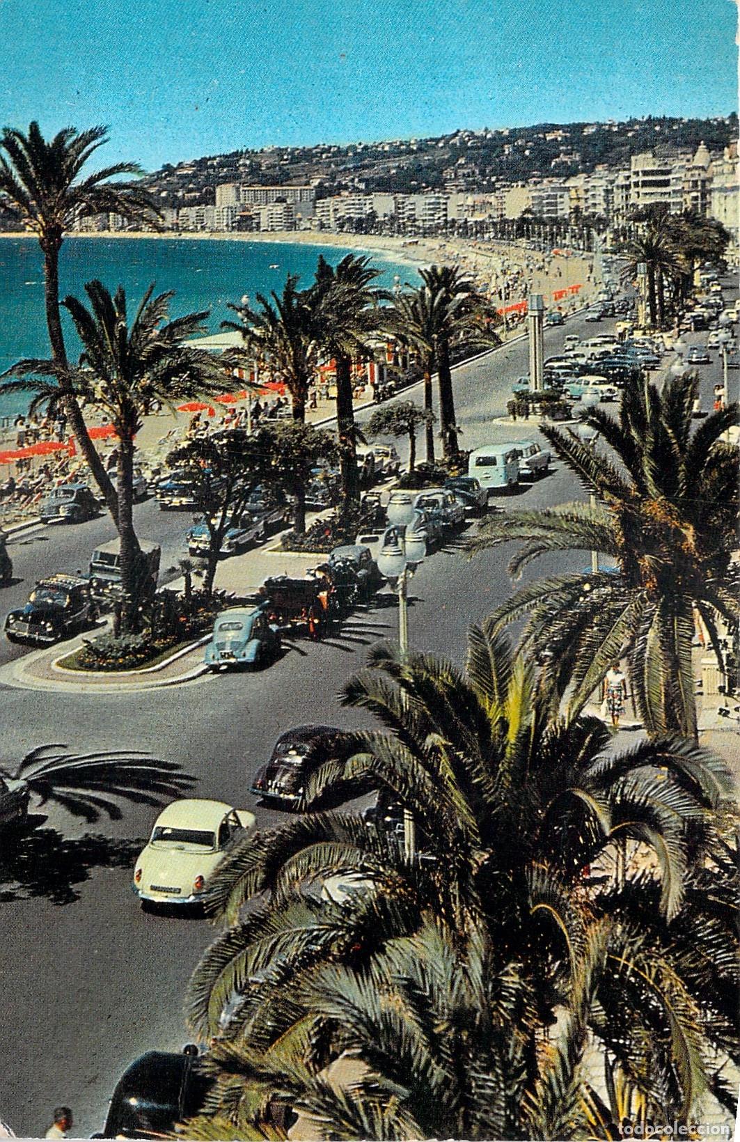 Postales: Postal de la Promenade des Anglais en Niza, Francia