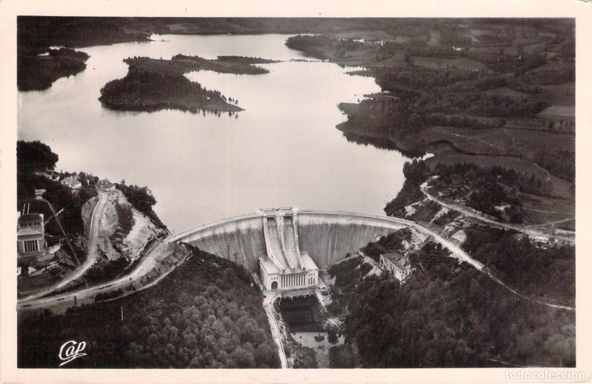 Postkarten: Postal Presa de Saint-&Eacute;tienne-Cantal&egrave;s sobre el R&iacute;o C&egrave;re, Francia