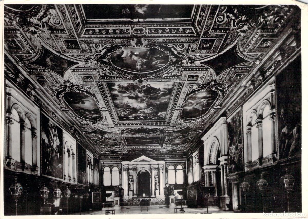 Postkarten: Postal Venecia: Interior de la Scuola Grande di San Rocco