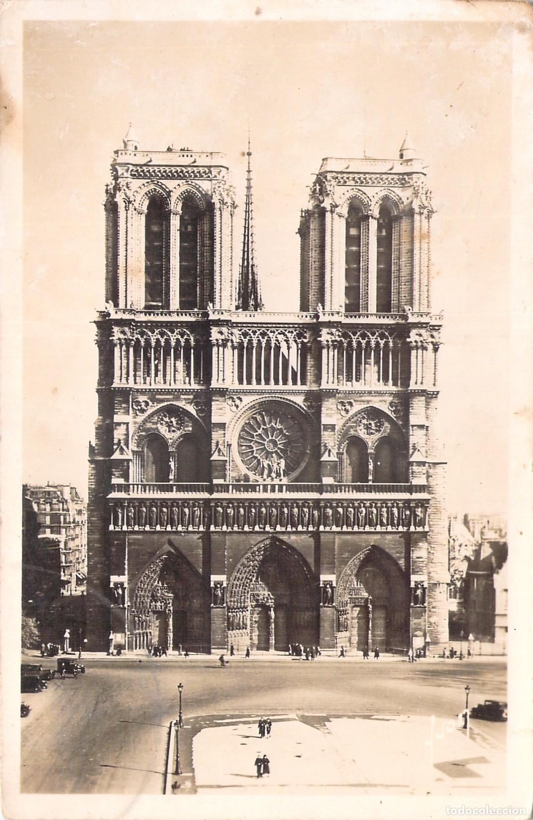 Postkarten: Postal de la Fachada de la Catedral de Notre-Dame en Par&iacute;s