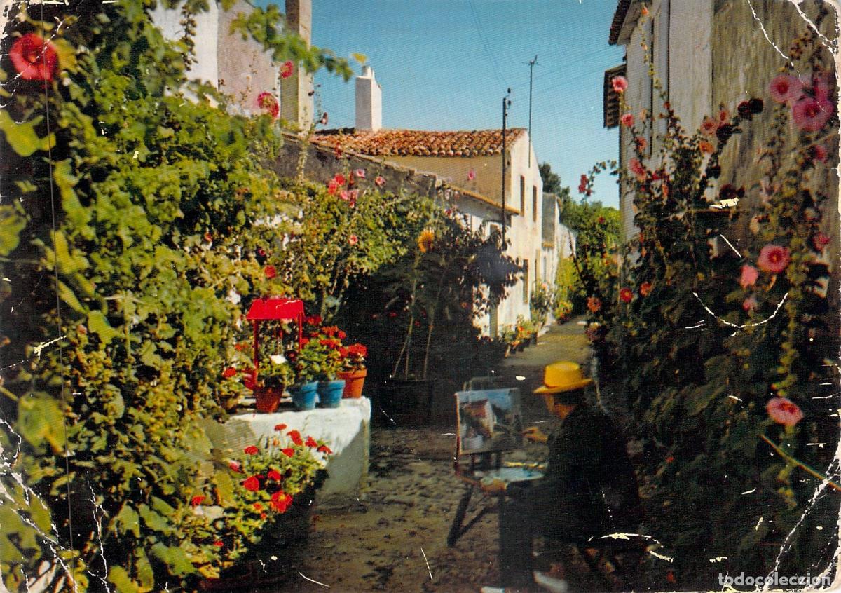 Postkarten: Postal de la Isla de R&eacute;: El artista pintor en su reino