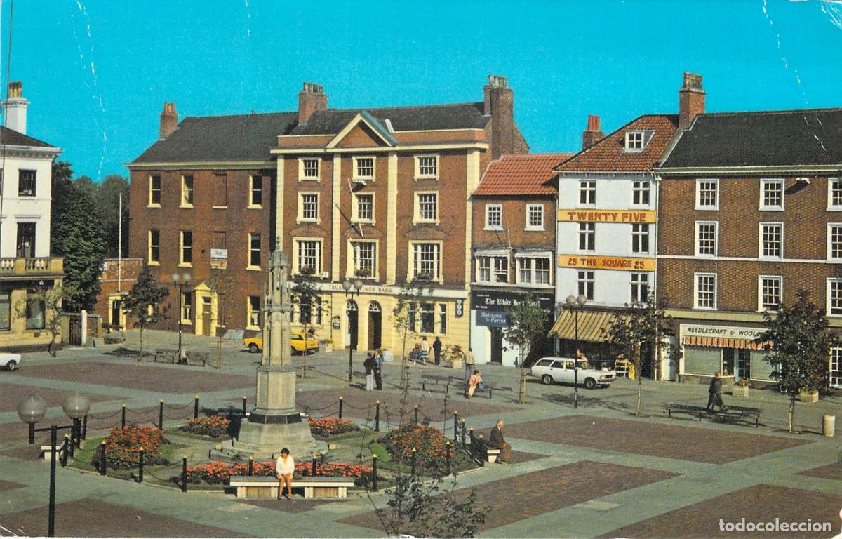 Postales: Postal de la Plaza del Mercado en Retford, Nottinghamshire, Inglaterra