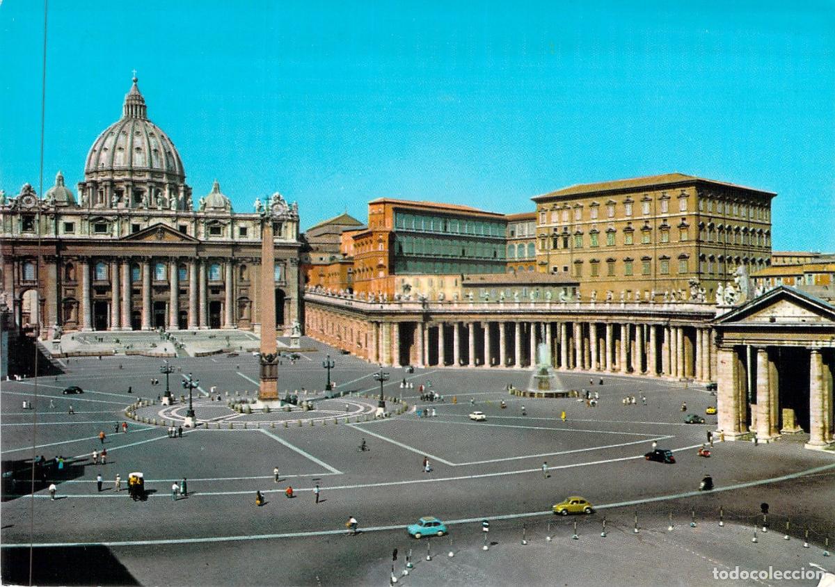 Postales: Postal de la Plaza de San Pedro en Roma, Vaticano - Tarjeta QSL