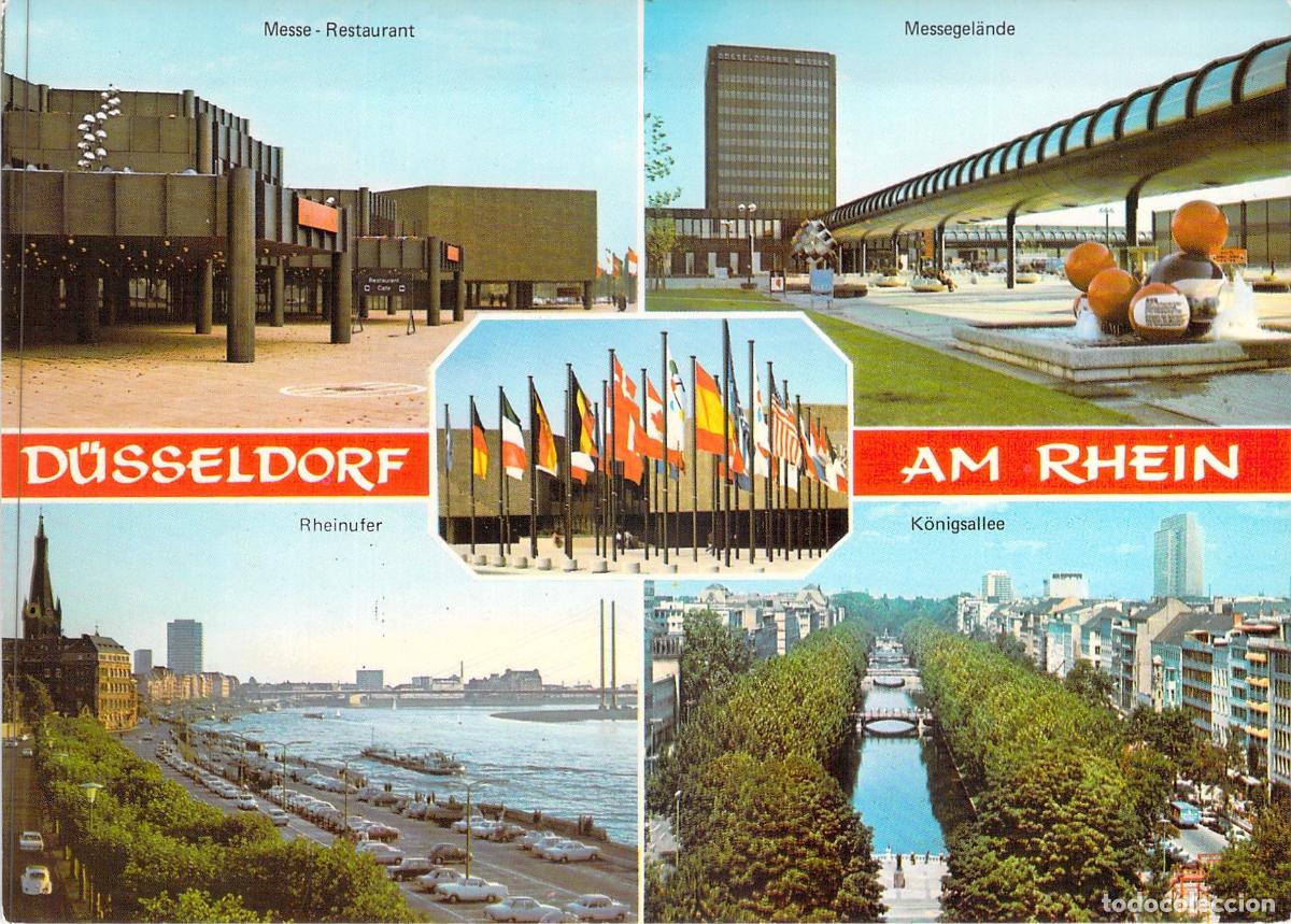 Postales: Postal Multi-vista de D&uuml;sseldorf am Rhein con Paisajes Urbanos