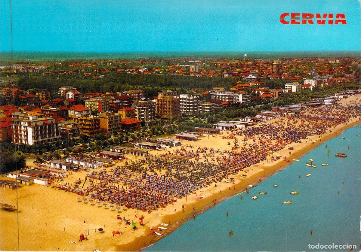 Postales: Postal de la Playa de Cervia, Italia - Vista A&eacute;rea