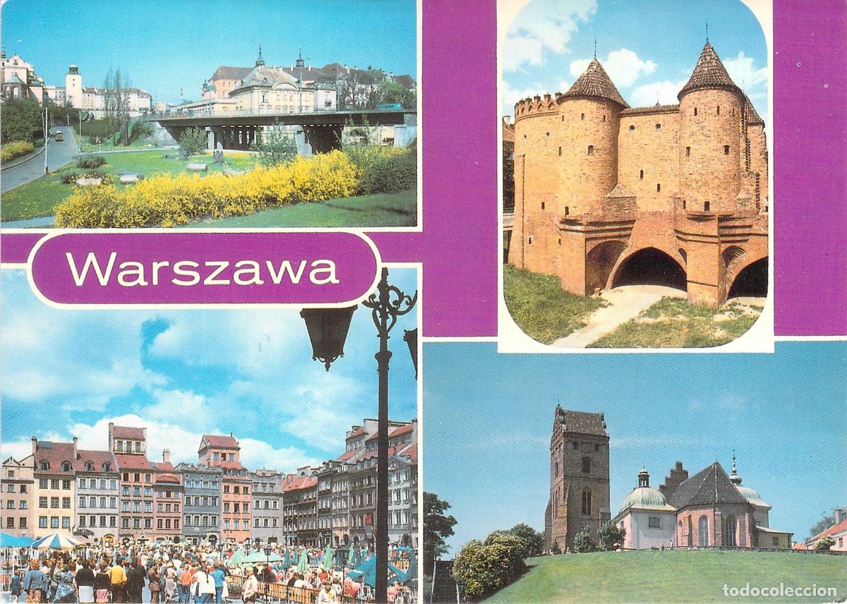 Postcards: Postal de Varsovia Polonia con Vistas de la Ciudad Vieja y la Barbacana