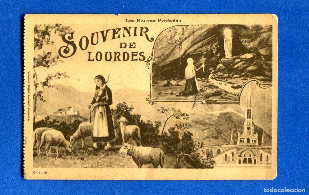 Postcards: POSTAL SIN CIRCULAR SOUVENIR DE LOURDES SIN EDITORIAL