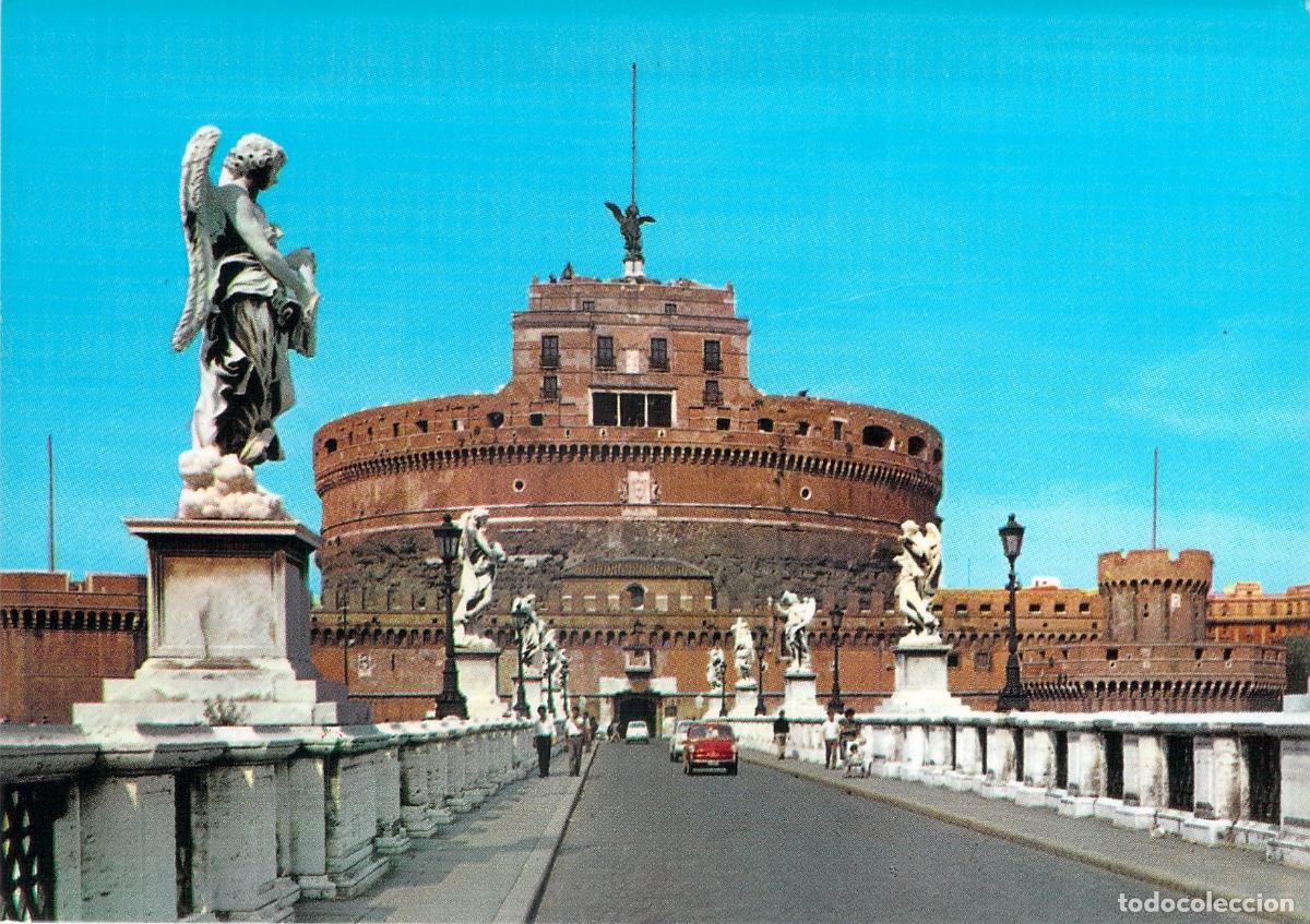 Postkarten: Postal de Roma: Castel Sant'Angelo y Puente de los &Aacute;ngeles