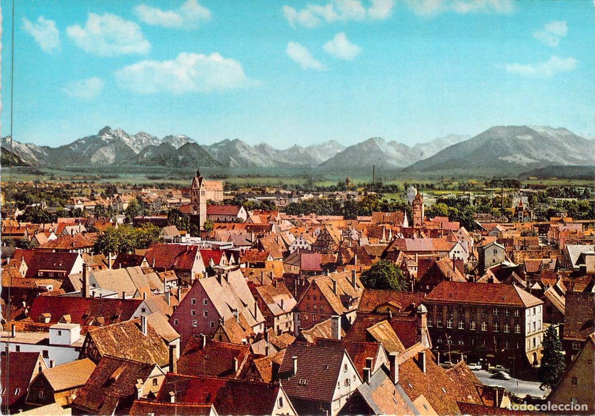 Postkarten: Postal de Memmingen en Allg&auml;u Alemania Vista Panor&aacute;mica