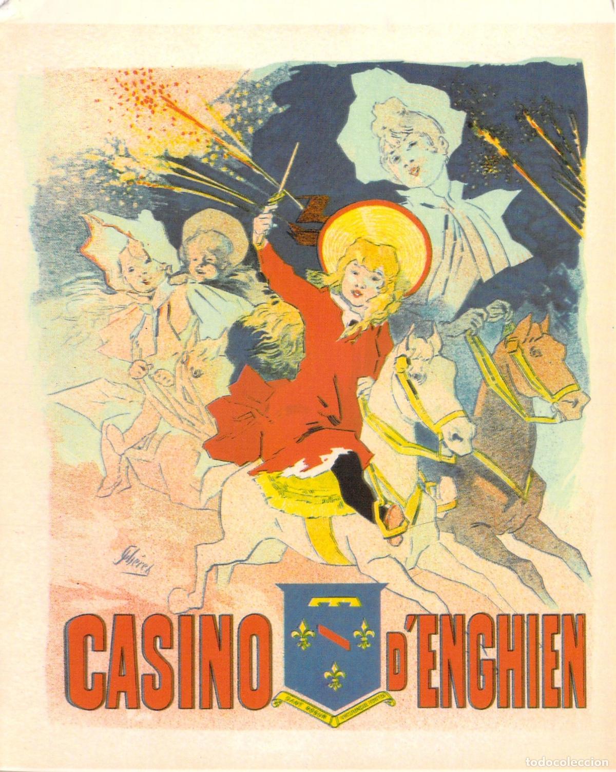 Postkarten: Postal de Arte Jules Ch&eacute;ret Casino d'Enghien Publicidad Francesa