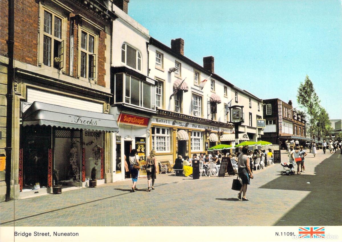Postkarten: Postal de Bridge Street en Nuneaton Warwickshire Inglaterra