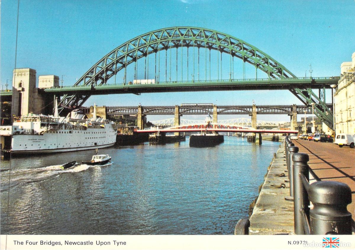 Postkarten: Postal de los Cuatro Puentes en Newcastle upon Tyne
