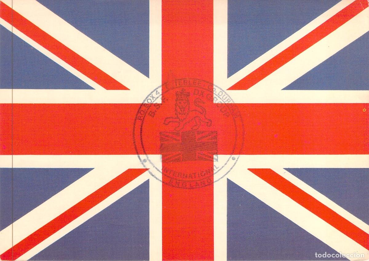 Postales: Postal de la Bandera de Gran Breta&ntilde;a Union Jack