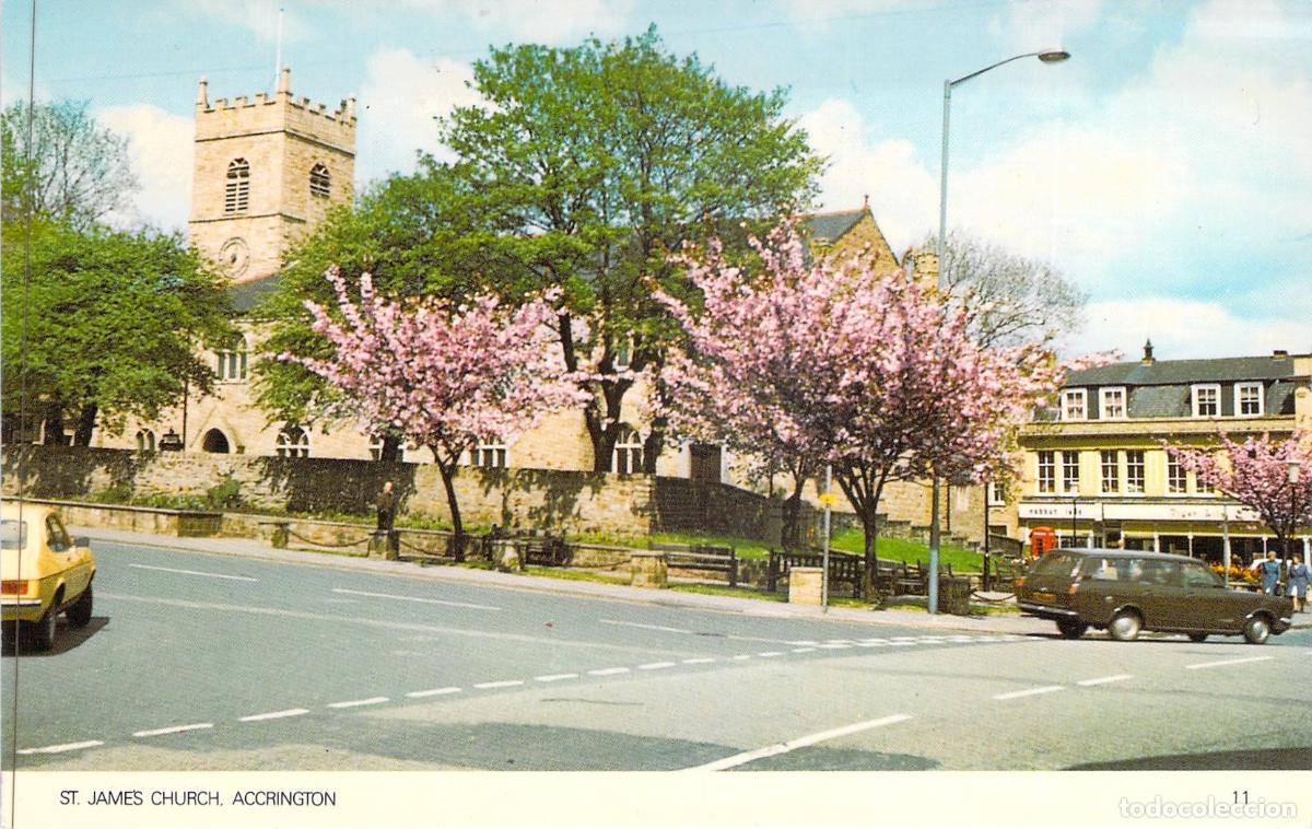 Postales: Postal de la Iglesia de St. James en Accrington, Lancashire