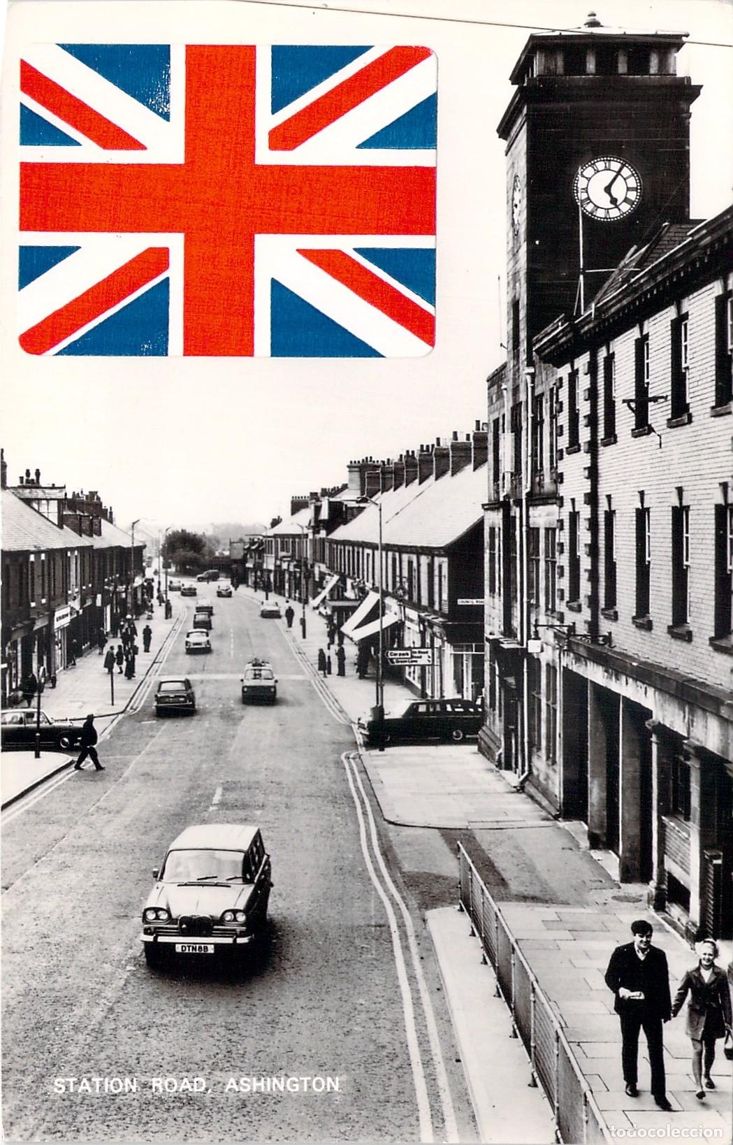 Postales: Postal de Station Road en Ashington, Northumberland, Reino Unido