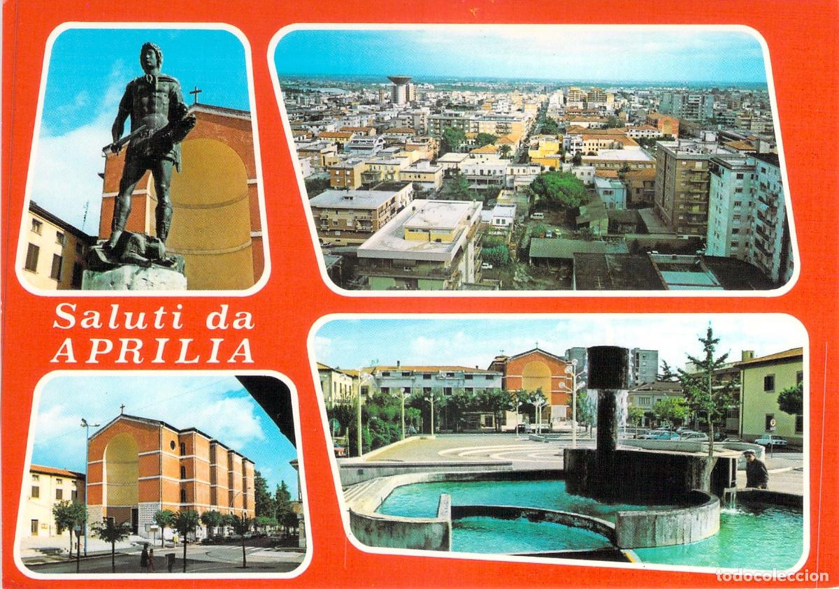 Postales: Postal de Aprilia, Latina, Italia - Vistas de San Miguel y Piazza Roma