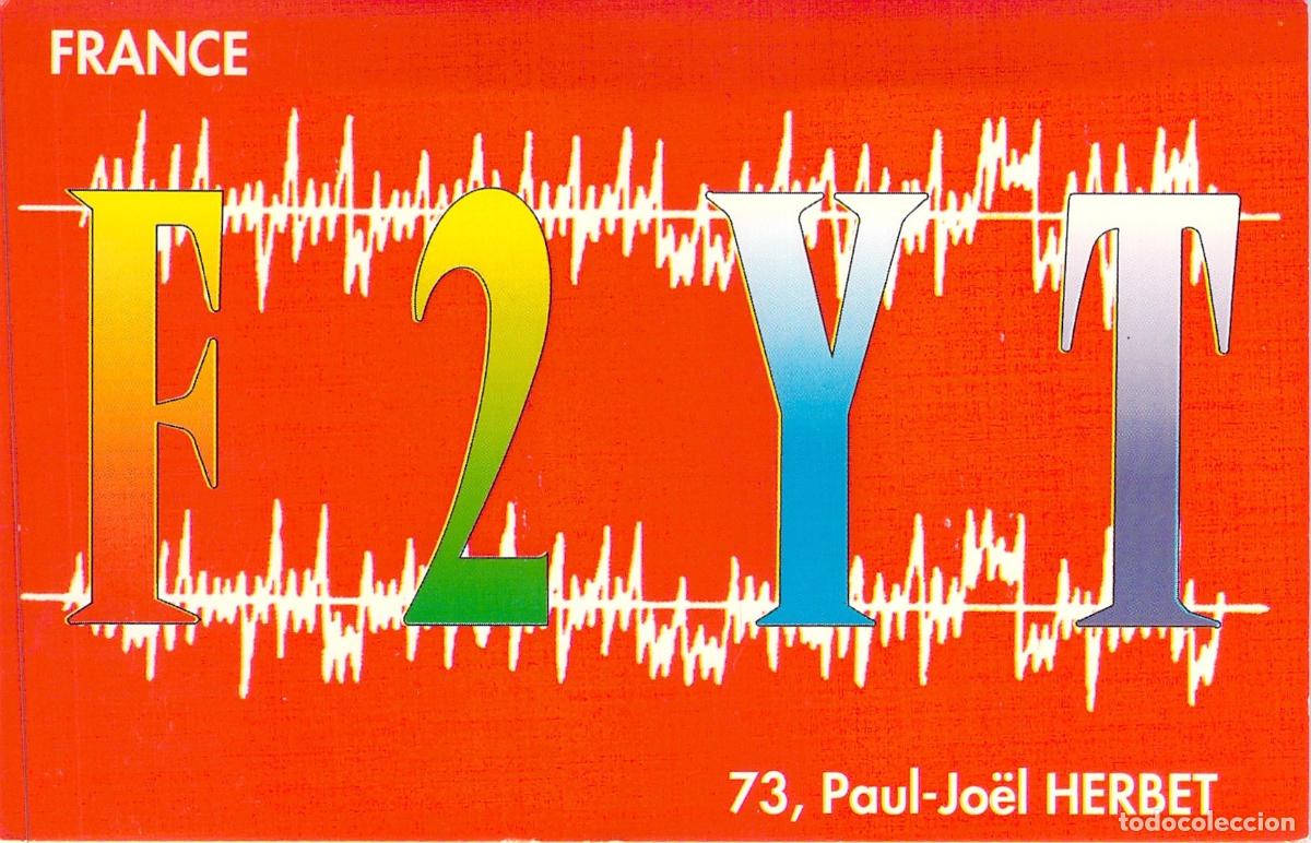 Postales: Postal de Radioaficionado QSL F2YT de Estr&eacute;e-Cauchy, Francia